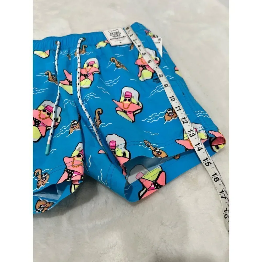 New Party Pants Size XS SUPER STAR PARTY STARTER SHORT - NEON BLUE